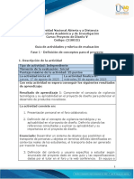 Guía de Actividades y Rúbrica de Evaluación - Fase 1 - Definición de Conceptos para El Proyecto