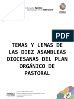 Objetivos y Lemas Asambleas Diocesanas