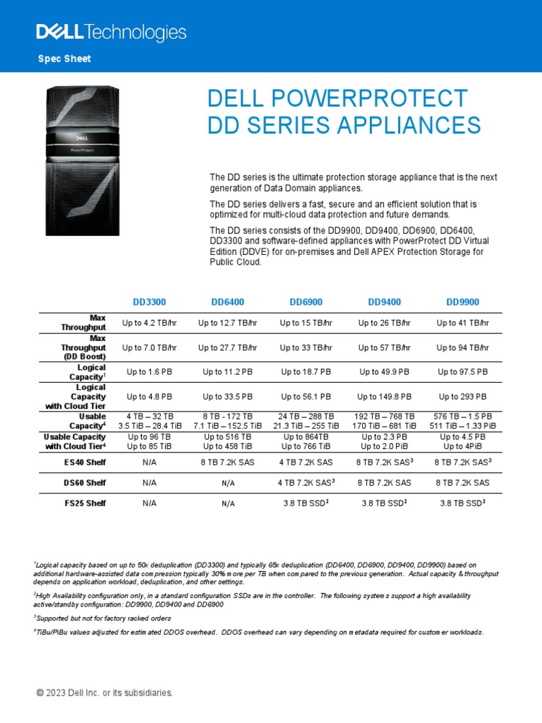 h12927 Dellemc Powerprotect DD Ss3 PDF Hard Disk Drive Computer