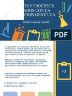 Productos y Procesos Vinculados Con La Manipulacion Genetica