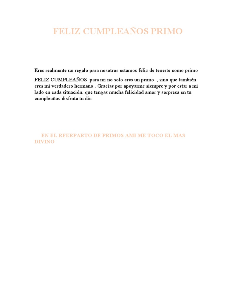 Feliz cumplea os primo pdf