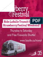 LaSalle Post Ad - Transit Strawberry Festival Weekend