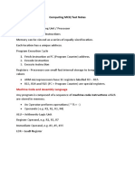 Computing November MCQ Notes