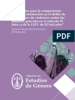 Elementos para La Comprensión de La Discriminación Del Delito de Expresiones de Violencia Contra Las Mujeres