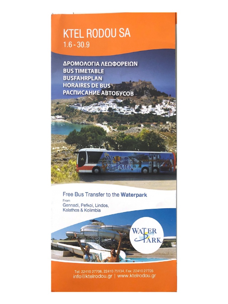 Busfahrplan Rhodos | PDF