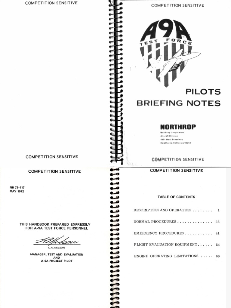 Northrop A-9A | PDF