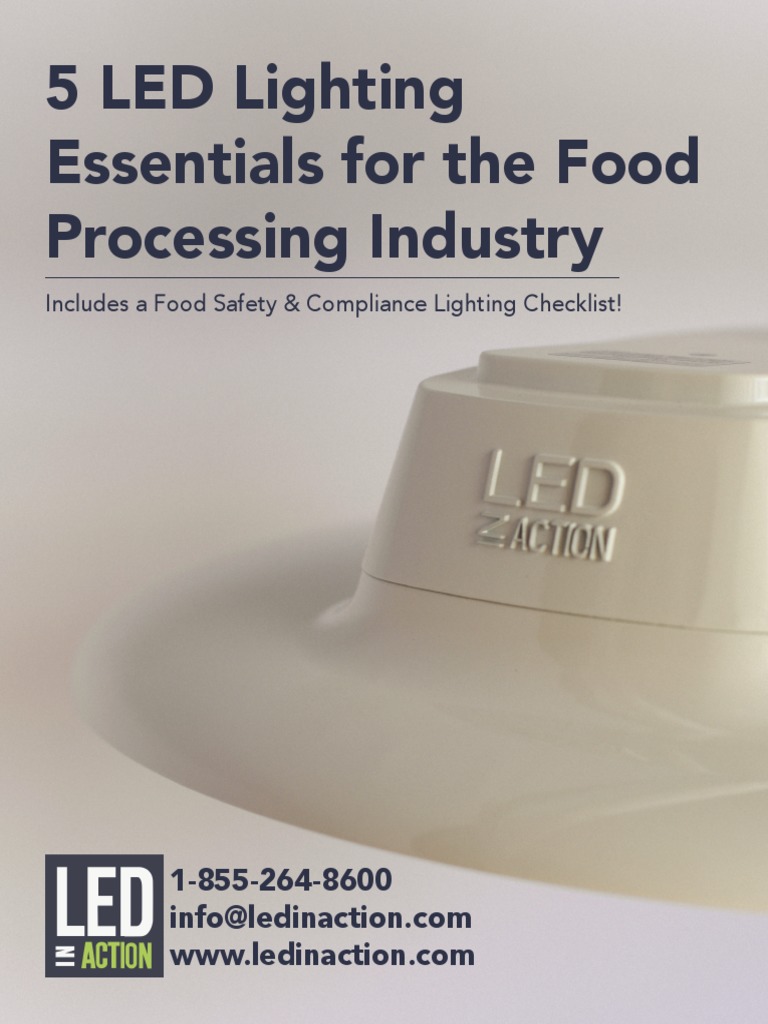 Food Processing Lighting Essentials Guide PDF Food Safety