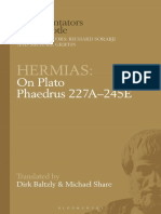 (Ancient Commentators on Aristotle) Dirk Baltzly, Michael Share - Hermias_ on Plato Phaedrus 227A–245E-Bloomsbury Academic (2019)