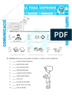 Ficha Articulo Ejemplos para Cuarto de Primaria