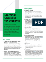 Online Learning Checklist