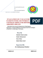 Evaluation of Ct-Scan For Patients With and Without Contrast Media For Different Abdomen Organs