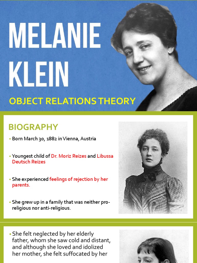 Module 8 melanie klein pdf id object relations theory