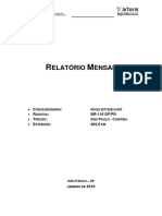 Relatório Mensal - Janeiro-2019