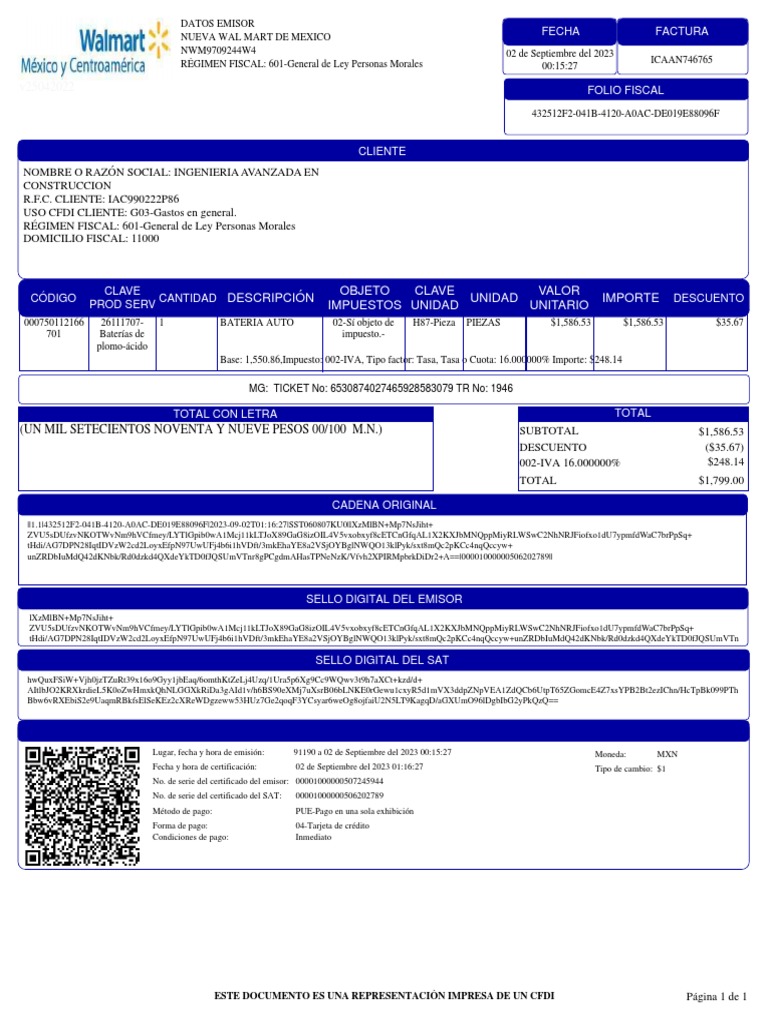 CFDI Invoice for Engineering Services | PDF | Finance & Money Management