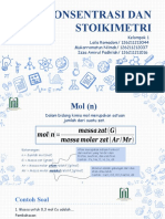 Fiks Kel 1 Kimia Umum Konsentrasi Dan Stoikimetri