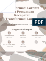 Transformasi Lorentz Dan Persamaan Kecepatan Transformasi Lorentz