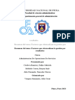 Factores Que Obstaculizan La Gestión Por Resultados - Resumen