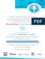 Invitación Marathon Sepsis WhatsApp