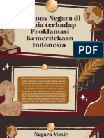 Respons Negara Di Dunia Terhadap Proklamasi Kemerdekaan Indonesia