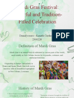 Festival Mardi Gras Celebración Colorida y Llena de Tradición