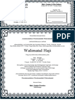 Undangan Walimatussafar Haji Gratis