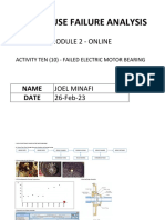 Report On Investigation of Bearing Failure On Drive Motor