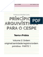 PRINCÍPIOS ARQUIVÍSTICOS PARA O CESPE (Ordem Original, Santidade, Ordem Primitiva, Registro)