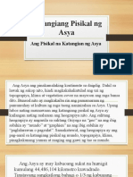 Katangiang Pisikal NG Asya 7