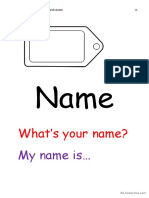 Personal Information Beginner Flash Cards