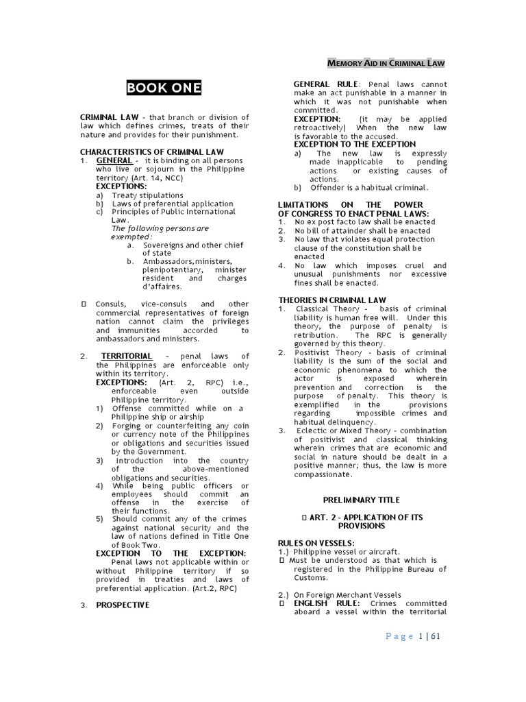 Criminal Law Book 1 Pdf