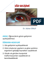 Duyu Organlarının Embriyolojisi-Göz