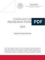 Programas Federales 2015 0