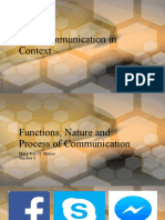 Definition and Nature of Communication