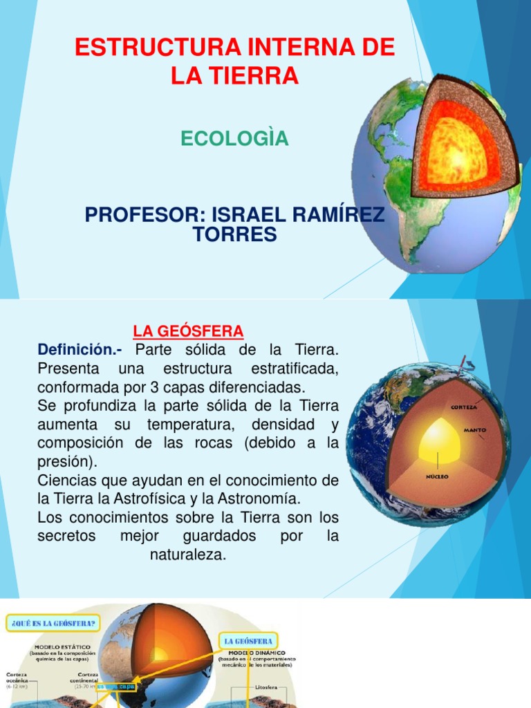 Ecologia - Geosfera PDF | PDF | Tierra | Manto (geología)