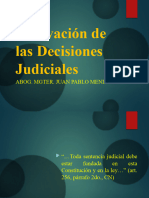 Motivaciones de Las Decisiones Judiciales