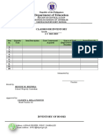 Classroom Inventory Template 2022 2023