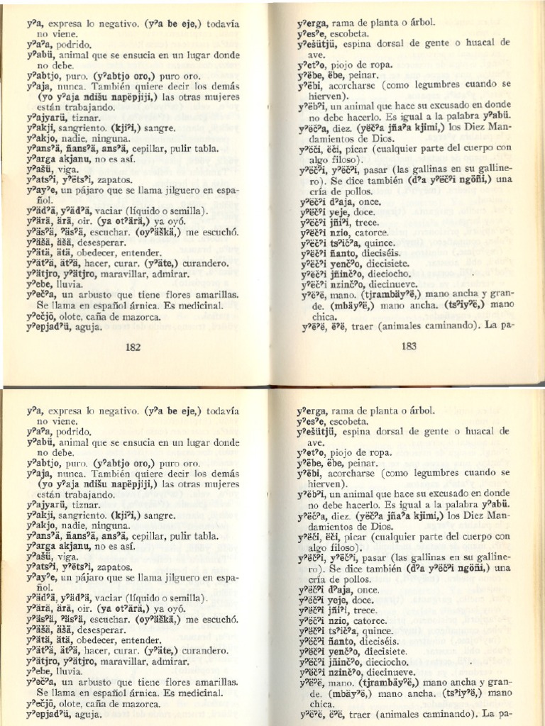 Diccionario Español Mazahua Parte Iv PDF