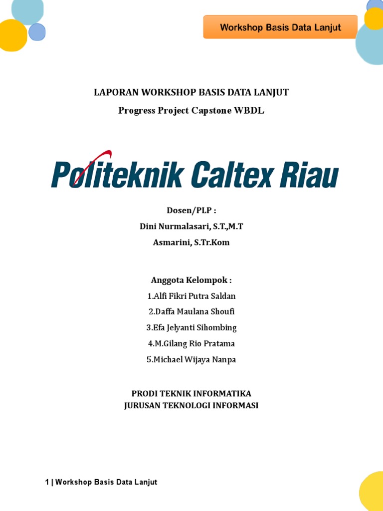 Laporan Workshop Basis Data Lanjut | PDF
