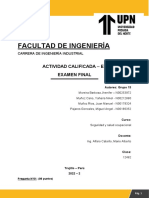 EF - Seguridad y Salud Ocupacional - Grupo N°13