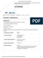 Potassium - Hypokalaemia - Emergency Care Institute