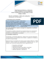 Guía de Actividades y Rúbrica de Evaluación - Unidad 1 - Tarea 2 - Introducción A La Informática