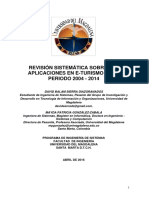 Revisión Sistemática Sobre Las Aplicaciones en E-Turismo en El PERIODO 2004 - 2014