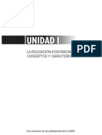 La Educacion A Distancia Conceptos y Car