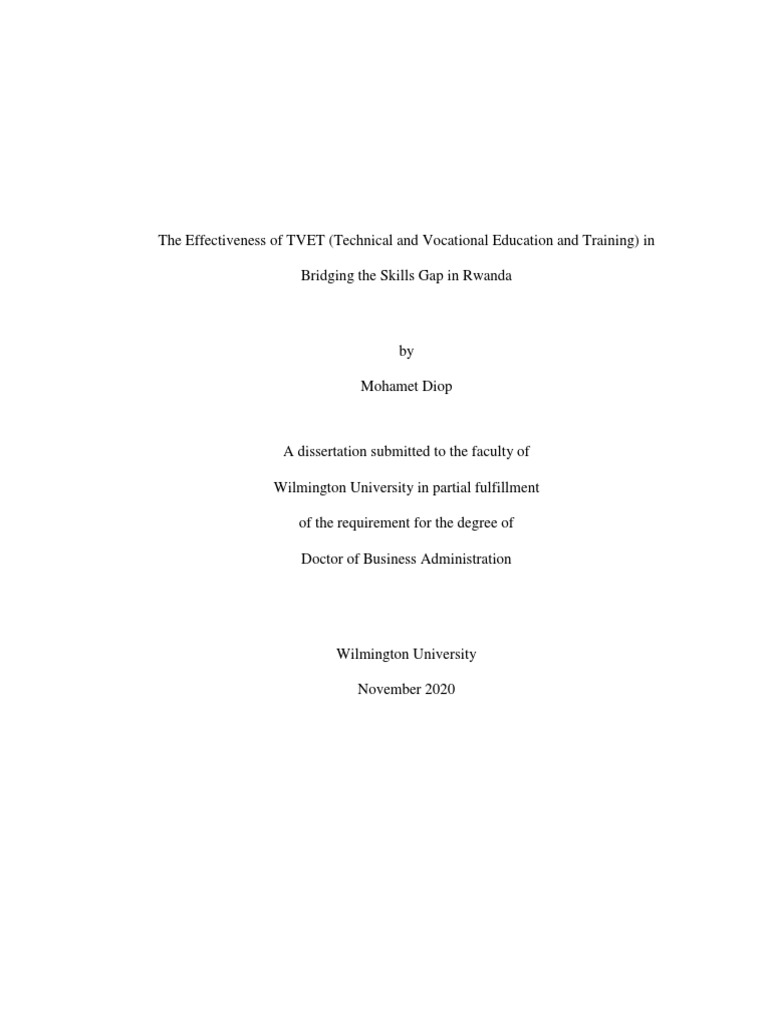 Effectiveness of TVET in Bridging The Skills Gap | PDF | Business