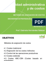 Open Class 6 y 7 - Contabilidad Administrativa y de Costos Prof Gabriela Hernandez