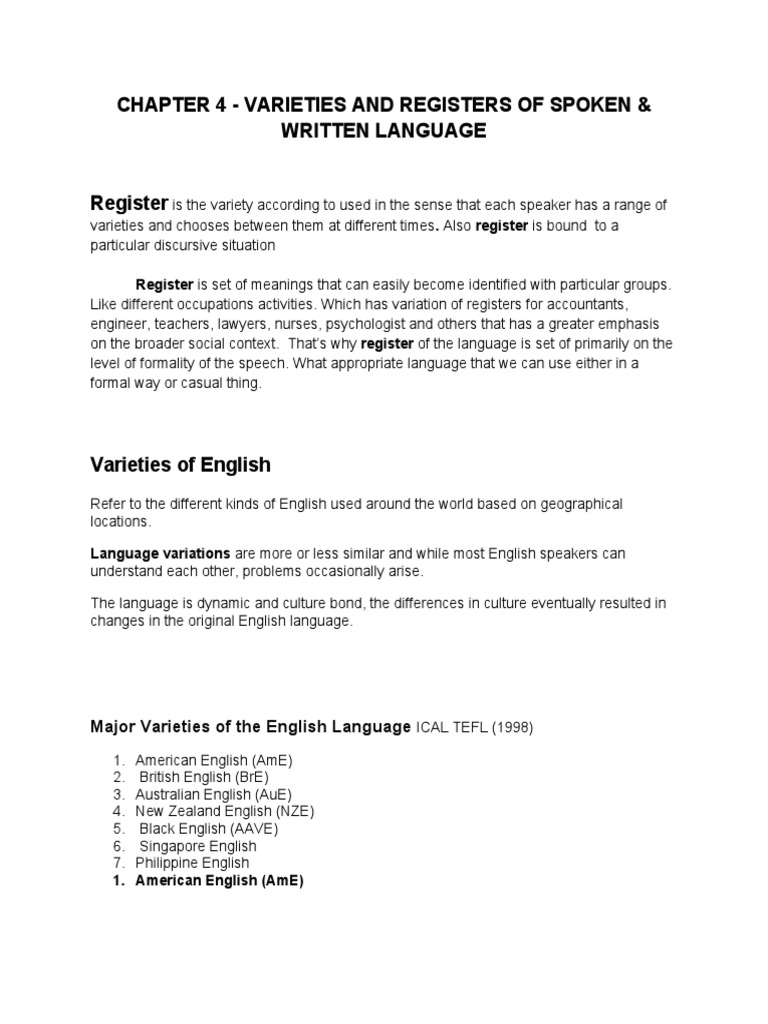 Chapter 4 ENG3A PDF English Language Jargon