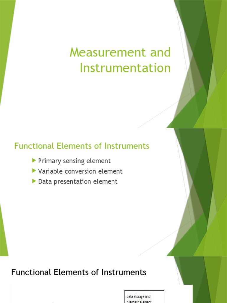 Measurement and instrumentation pdf