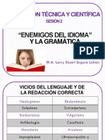 Clase 2, Enemigos Del Idioma y La Gramática
