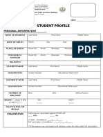 Student Profile Career Guidance Portfolio