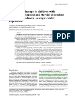 Levamisole Therapy in Children With Frequently Relapsing and Steroid-Dependent Nephrotic Syndrome - A Single-Center Experience